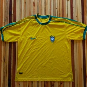 Brasil Men's Soccer Jersey Yellow Medium *no tags